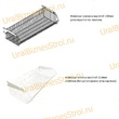 Торговый стеллаж с корзиной 1950*400*1000 - uralbiznesstroi.ru – Челябинск