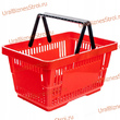 Корзина-пластик (20л) с 2-я ручк, цвет-красный - uralbiznesstroi.ru – Челябинск
