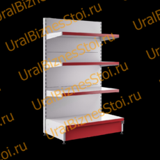 Торговый пристенный стеллаж 1950*400*600 4 полки - uralbiznesstroi.ru – Челябинск