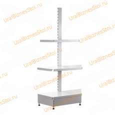 Торговые торцевые стеллажи 1450*500 3 полки - uralbiznesstroi.ru – Челябинск
