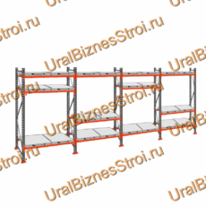 Стеллаж с выкатными платформами  3000*7200*1050 3 яруса 24 платформы - uralbiznesstroi.ru – Челябинск