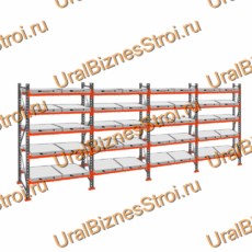 Стеллаж с выкатными платформами  3000*7200*1050 5 ярусов 40 платформ - uralbiznesstroi.ru – Челябинск
