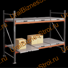 Стеллаж с выкатными платформами  2500*2700*1050 2 яруса 6 платформ - uralbiznesstroi.ru – Челябинск