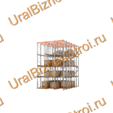 Стеллаж набивной паллетный (7000х4540х6000 мм), 3 линии, 4 яруса - uralbiznesstroi.ru – Челябинск