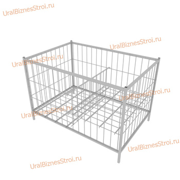 Корзина экспозиционная 1200х800х850(400) - uralbiznesstroi.ru – Челябинск