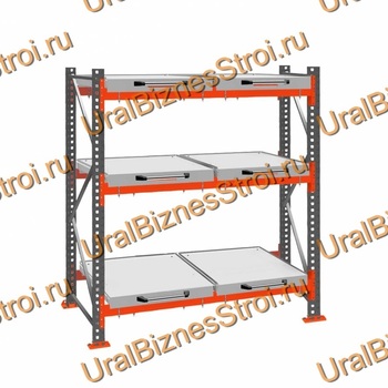 Стеллаж с выкатными платформами  3000*1800*1050 3 яруса 6 платформ - uralbiznesstroi.ru – Челябинск